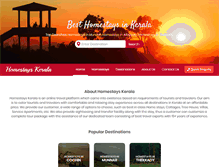 Tablet Screenshot of homestayskerala.net